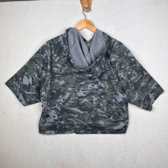 gymshark legacy short sleeve crop hoodie in legacy green men's size xL - Picture 6 of 8